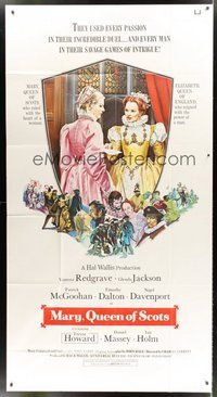 2f629 MARY QUEEN OF SCOTS int'l 3sh '72 art of Vanessa Redgrave & Glenda Jackson