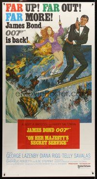 2f001 ON HER MAJESTY'S SECRET SERVICE int'l 3sh '70 George Lazenby's only appearance as James Bond!