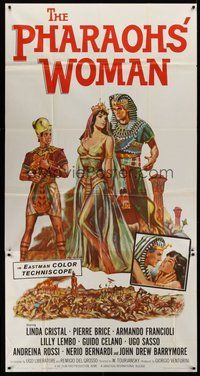 2f691 PHARAOHS' WOMAN 3sh '61 La donna dei faraoni, art of sexy Linda Cristal in the title role!