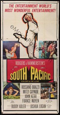 2f762 SOUTH PACIFIC 3sh '59 Rossano Brazzi, Mitzi Gaynor, Rodgers & Hammerstein musical!