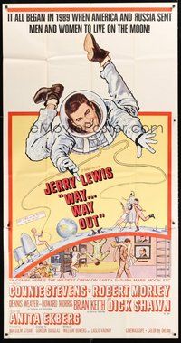 2f840 WAY WAY OUT 3sh '66 astronaut Jerry Lewis sent to live on the moon in 1989!