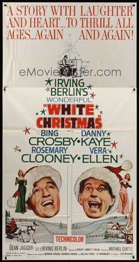 2f849 WHITE CHRISTMAS 3sh R61 Bing Crosby, Danny Kaye, Clooney, Vera-Ellen, musical classic!