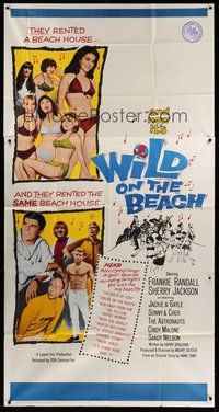 2f854 WILD ON THE BEACH 3sh '65 Frankie Randall, Sherry Jackson, Sonny & Cher, teen rock & roll!