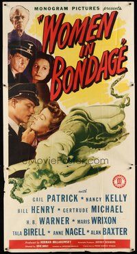 2f857 WOMEN IN BONDAGE 3sh '43 German Gail Patrick is disgusted by Nazi treatment of women!