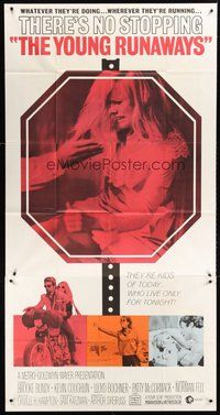 2f867 YOUNG RUNAWAYS 3sh '68 Richard Dreyfuss, McCormack, kids of today who live only for tonight!