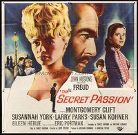 2f264 FREUD 6sh '63 John Huston directed, Montgomery Clift, Susannah York, The Secret Passion!