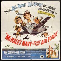 2f290 McHALE'S NAVY JOINS THE AIR FORCE 6sh '65 great art of Tim Conway in wacky flying ship!