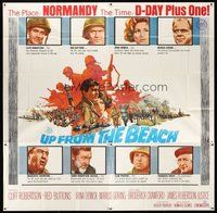2f342 UP FROM THE BEACH 6sh '65 artwork of Normandy on D-Day plus one by Frank McCarthy!