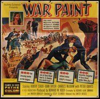 2f344 WAR PAINT 6sh '53 filmed in Death Valley National Park, really cool montage artwork!