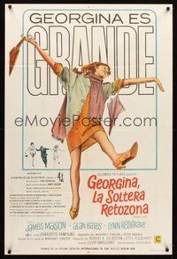 2f089 GEORGY GIRL Argentinean '66 Lynn Redgrave, James Mason, Alan Bates, Charlotte Rampling!
