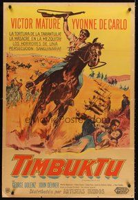 2f202 TIMBUKTU Argentinean '59 Victor Mature, Yvonne De Carlo, directed by Jacques Tourneur!