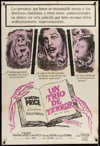 2f209 TWICE TOLD TALES Argentinean '63 Vincent Price, Nathaniel Hawthorne, a trio of unholy horror!