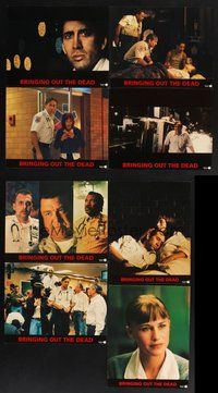 2g166 BRINGING OUT THE DEAD 8 color 11x14 stills '99 paramedic Nicolas Cage, Arquette, Ving Rhames!