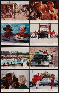 2g189 CANNONBALL RUN 8 color 11x14 stills '81 Burt Reynolds, Farrah Fawcett, Roger Moore!