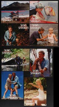 2g820 SIX DAYS SEVEN NIGHTS 8 color 11x14 stills '98 Harrison Ford & Anne Heche stranded on island!