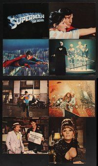 2g866 SUPERMAN 8 color Ital/US 11x14 stills '78 comic book hero Christopher Reeve, Gene Hackman