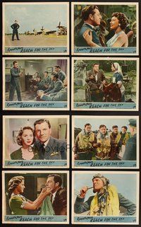 2g742 REACH FOR THE SKY 8 English LCs '57 Royal Air Force pilot Kenneth More, Muriel Pavlow