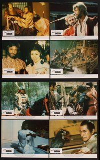 2g806 SHOGUN 8 English LCs '80 James Clavell, Richard Chamberlain, samurai Toshiro Mifune!