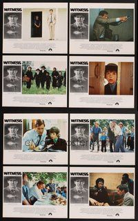 2g982 WITNESS 8 English LCs '85 cop Harrison Ford in Amish country, directed by Peter Weir!