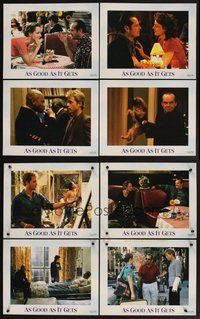 2g073 AS GOOD AS IT GETS 8 LCs '98 Jack Nicholson as Melvin, Helen Hunt, Greg Kinnear!