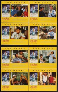 2g177 BURBS 8 LCs '89 best Tom Hanks, Bruce Dern, Carrie Fisher, in savage land, suburbia!
