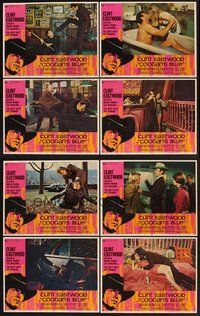 2g235 COOGAN'S BLUFF 8 LCs '68 cowboy Clint Eastwood in New York City, directed by Don Siegel!
