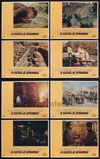 2g365 FISTFUL OF DYNAMITE 8 LCs '72 Sergio Leone's Giu la testa, Rod Steiger & James Coburn!