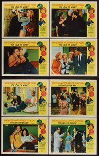 2g378 FOR LOVE OR MONEY 8 LCs '63 Kirk Douglas, Mitzi Gaynor & sexy Julie Newmar!