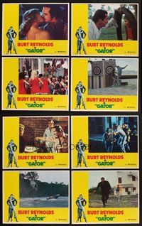 2g408 GATOR 8 LCs '76 art of Burt Reynolds & Lauren Hutton by McGinnis, White Lightning sequel!