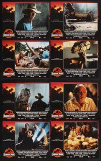 2g546 JURASSIC PARK 8 LCs '93 Steven Spielberg, Richard Attenborough re-creates dinosaurs!