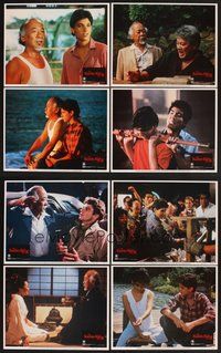 2g551 KARATE KID PART II 8 LCs '86 Pat Morita as Mr. Miyagi, Ralph Macchio in title role!