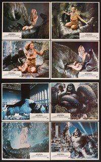 2g558 KING KONG 8 LCs '76 sexy Jessica Lange, special effects scenes + 2 cool John Berkey art cards