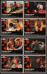 2g714 PLAY MISTY FOR ME 8 LCs '71 classic Clint Eastwood, Jessica Walter, an invitation to terror!