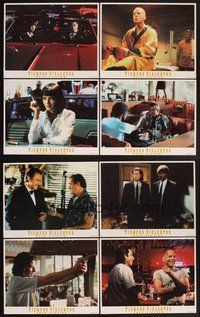 2g729 PULP FICTION 8 Spanish/U.S. LCs '97 Uma Thurman, Quentin Tarantino, Bruce Willis, John Travolta!