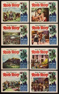 2g758 ROB ROY 8 LCs '54 Disney, Richard Todd as The Scottish Highland Rogue!