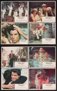 2g785 SATURDAY NIGHT FEVER 8 PG-rated LCs R1979 great images of disco dancer John Travolta!