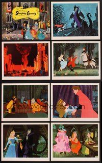 2g823 SLEEPING BEAUTY 8 LCs '59 Walt Disney cartoon fairy tale fantasy classic!