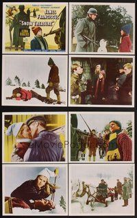 2g826 SNOW TREASURE 8 int'l LCs '67 James Franciscus, Ilona Rodgers, gold smuggling Norwegian kids!