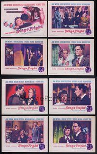 2g840 STAGE FRIGHT 8 LCs '50 Marlene Dietrich, Jane Wyman, Alfred Hitchcock!