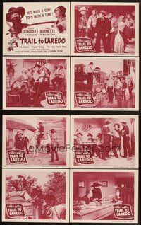 2g924 TRAIL TO LAREDO 8 LCs '48 Charles Starrett as The Durango Kid with Smiley Burnette!