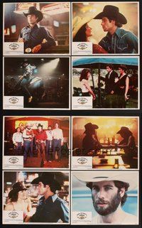 2g942 URBAN COWBOY 8 LCs '80 great images of John Travolta in cowboy hat, Debra Winger!