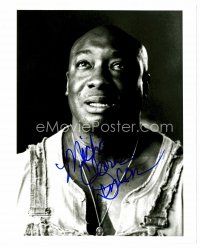 2h298 MICHAEL CLARKE DUNCAN signed 8x10 REPRO still '00 great close up from The Green Mile!