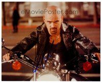 2h272 COLIN FARRELL signed color 8x10 REPRO still '03 as Bullseye on motorcycle from Daredevil!
