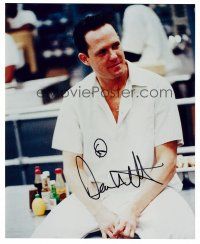 2h273 DEAN WINTERS signed color 8x10 REPRO still '02 great seated portrait of the television actor!