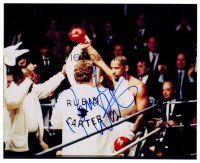 2h274 DENZEL WASHINGTON signed color 8x10 REPRO still '00s as boxer Rubin Carter from The Hurricane!