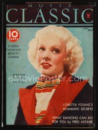 2h134 MOVIE CLASSIC magazine July 1935 portrait of pretty Alice Faye by Edwin Bower Hesser!