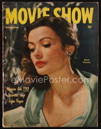 2h123 MOVIE SHOW magazine December 1947 wonderful portrait of beautiful Gene Tierney!
