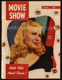 2h126 MOVIE SHOW magazine March 1948 portrait of pretty Ginger Rogers from It Had To Be You!
