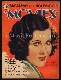 2h114 MOVIES magazine March 1931 artwork portrait of pretty Mary Brian by A.V. Fabry!