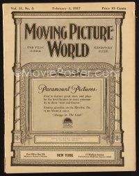 2h074 MOVING PICTURE WORLD exhibitor magazine February 3, 1917 Max Linder & Lionel Barrymore!